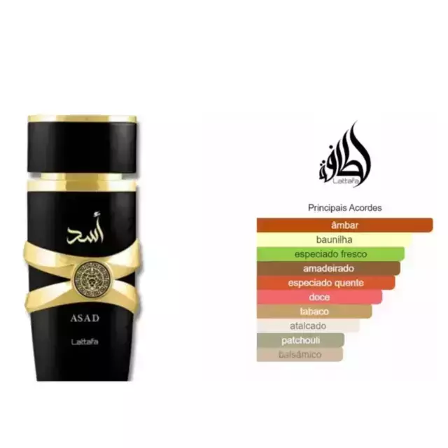 Asad Lattafa Eau de Parfum - Perfume Masculino