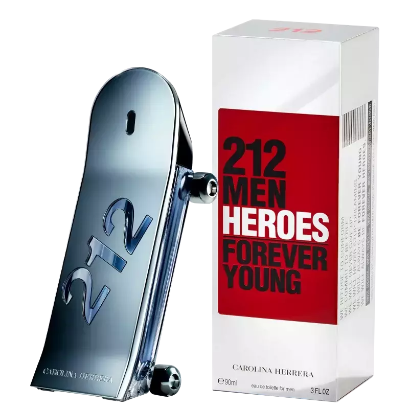 212 Men Heroes Carolina Herrera Eau de Toilette - Perfume Masculino.